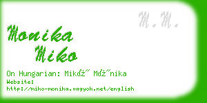 monika miko business card